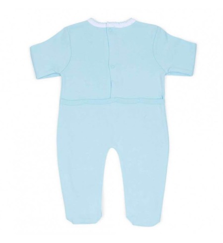 Canastilla Bebé Mi Babero Bordado azul