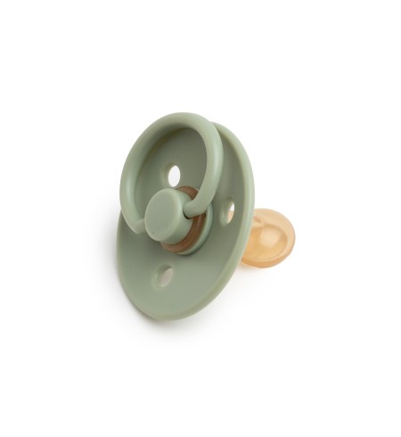 Regalo ecológico y orgánico con 2 Muselinas, mordedor y chupetero verdes