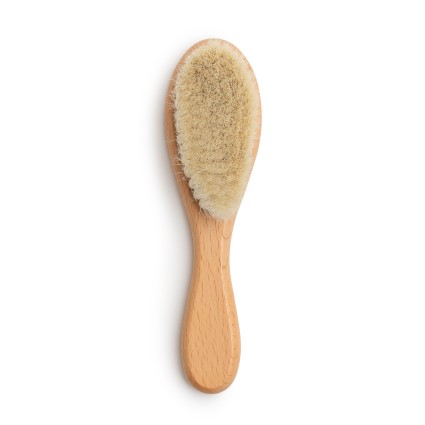 Regalo para bebé ecológico y orgánico con 2 Muselinas, mordedor y chupetero rosa 2