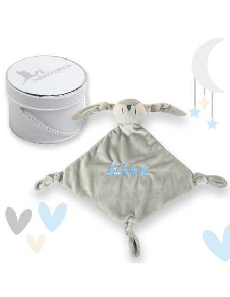 Doudou y Chupón Personalizado con el Nombre del Bebé | Regalo Especial - Bebé de París