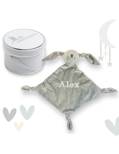 Doudou y Chupón Personalizado con el Nombre del Bebé | Regalo Especial - Bebé de París