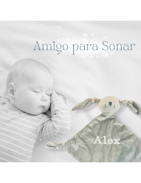 Doudou y Chupón Personalizado con el Nombre del Bebé | Regalo Especial - Bebé de París