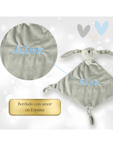 Pack Doudou y 2 chupones con nombre y sujetachupón