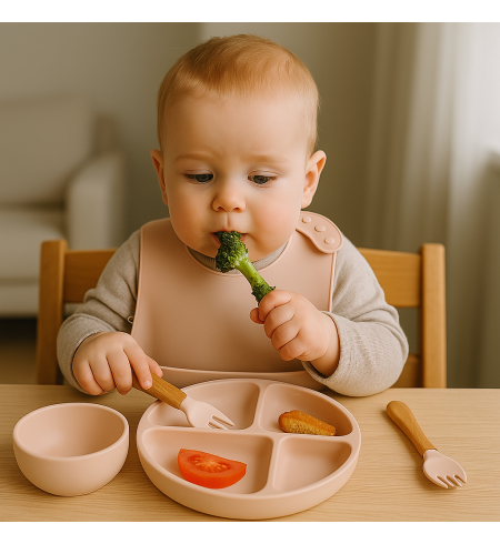 Set de Vajilla Ecológica de Silicona para Bebé | Alimentación segura y ecológica