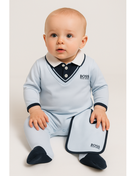Canastilla Hugo Boss Serenity Azul Marino | Regalo de Lujo para Recién Nacido - Bebé de París México