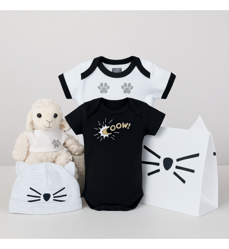Set de bodies "Cat" Karl Lagerfeld para bebé | Estilo único para recién nacido