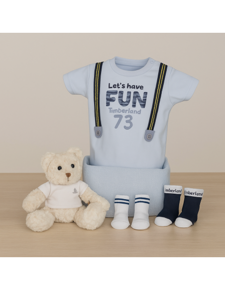 Canastilla Dandy Timberland para bebé | Regalo premium para recién nacido