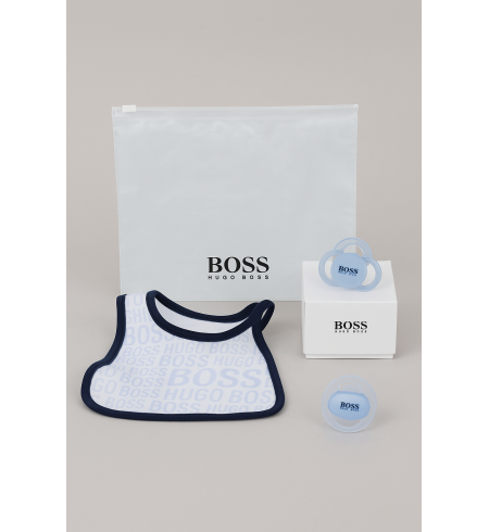 Set de Chupón Blanco Hugo Boss |Canastillas y regalos bebé