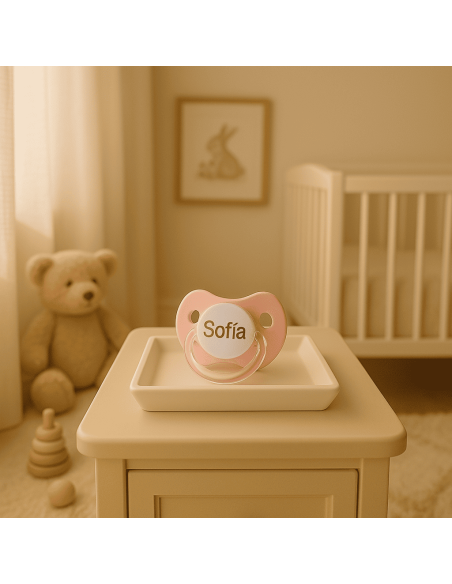 Set de 2 Chupones Personalizados con Sujetachupón