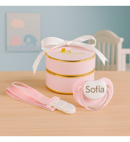 Chupete Personalizado con Chupetero | Regalo Especial para Bebé – Bebé de París México