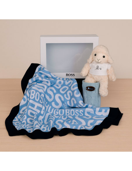 Set de Mantita Hugo Boss para Bebé | Regalo Elegante y Confortable – Bebé de París México