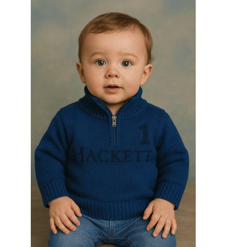 Jersey Hackett con cremallera para bebé | Estilo y confort premium
