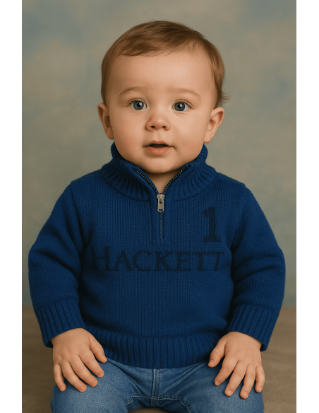 Jersey Hackett con cremallera para bebé | Estilo y confort premium