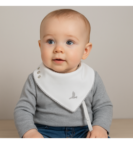 Babero Bandana con Chupón Personalizado | Canastillas bebé