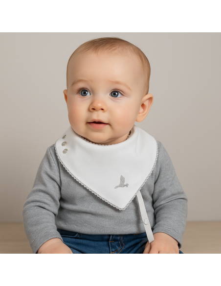 Babero Bandana con Chupón Personalizado | Canastillas bebé