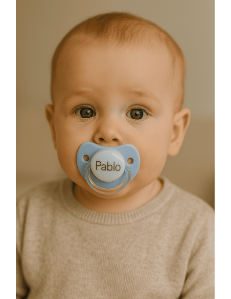 Babero Bandana con Chupón Personalizado | Canastillas bebé