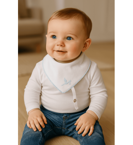 Babero Bandana con Chupón Personalizado | Canastillas bebé