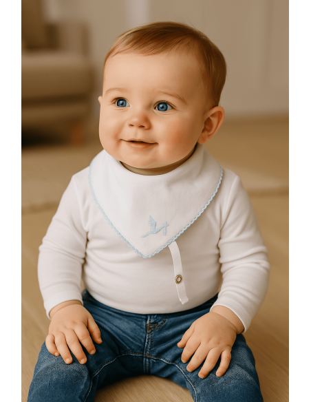 Babero Bandana con Chupón Personalizado | Canastillas bebé