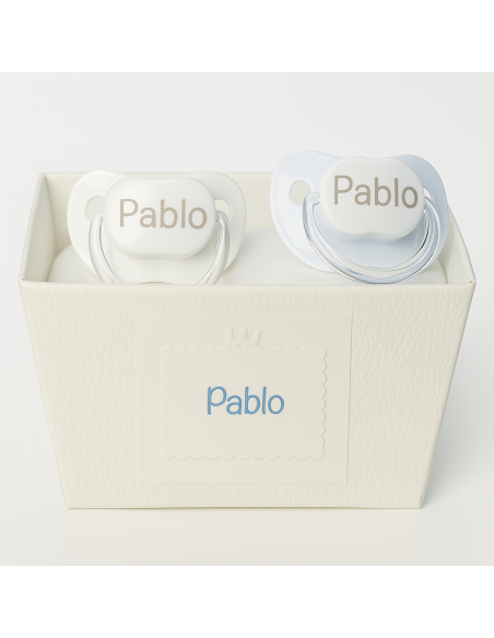 Kit Baberos y Chupones Personalizados | Canastillas bebé