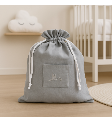 Canastilla con chupón personalizado y complementos | Regalo ideal para recién nacido