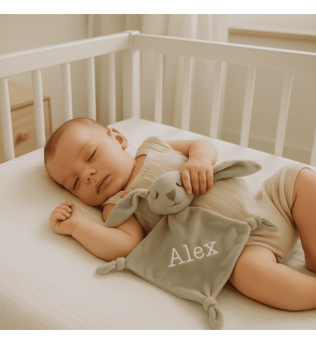 Doudou y Chupón Personalizado con el Nombre del Bebé | Regalo Especial - Bebé de París