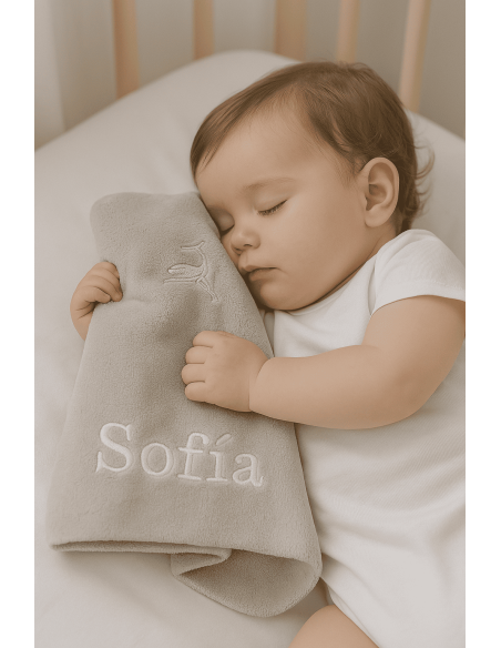 Lámpara de Luz, Osito de Peluche, Pijama, Doudou y Manta Personalizada | Regalo Especial para Bebé