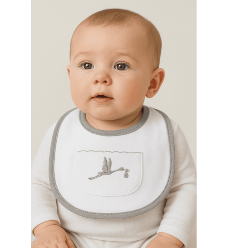 Canasta con manta bordada, body, babero y peluche | Regalo ideal para recién nacido