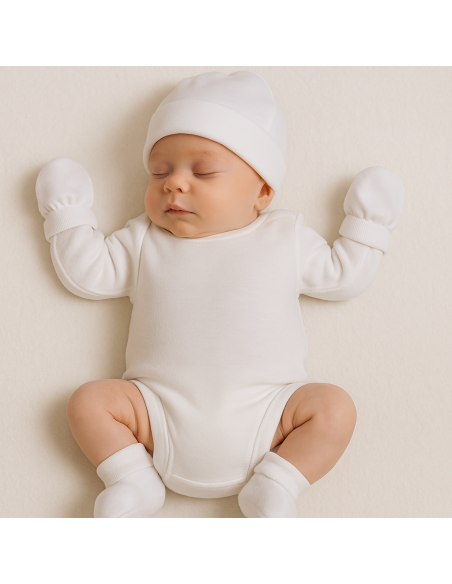 Cesta Serenity Plena para Bebé | Canastilla Completa, Natural y Personalizable - Bebé de París