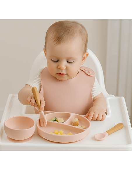 Set de Vajilla Ecológica de Silicona para Bebé | Alimentación segura y ecológica