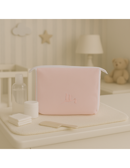 Canastilla, babero y chupón personalizado con complementos | Regalo ideal para recién nacido