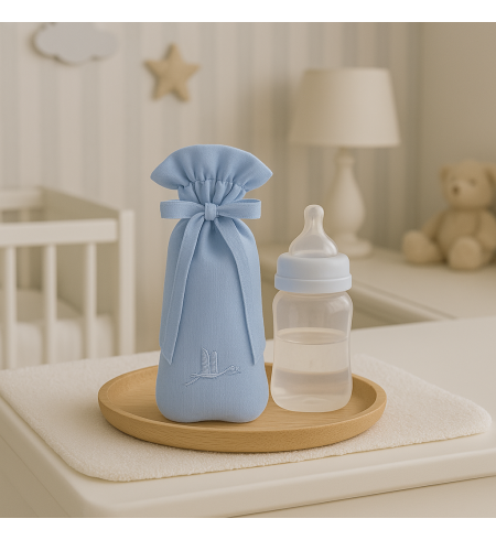 Canastilla con Babero Bordado para Bebé | Regalo Personalizado - Bebé de París