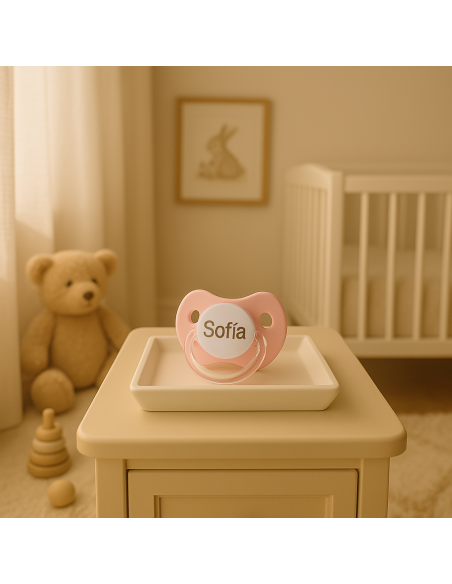 Set de muselina, doudou y chupón personalizado | Regalo para recién nacido