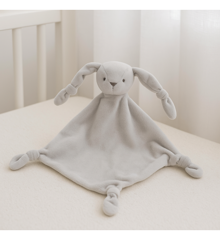 Canasta con maleta, mantita y doudou personalizados | Regalo tierno y exclusivo