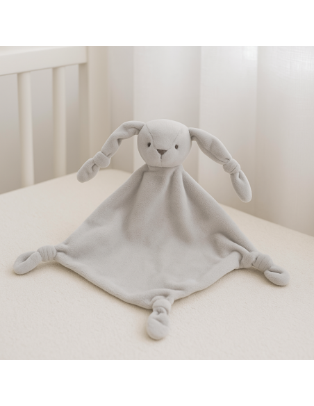 Canasta con maleta, mantita y doudou personalizados | Regalo tierno y exclusivo