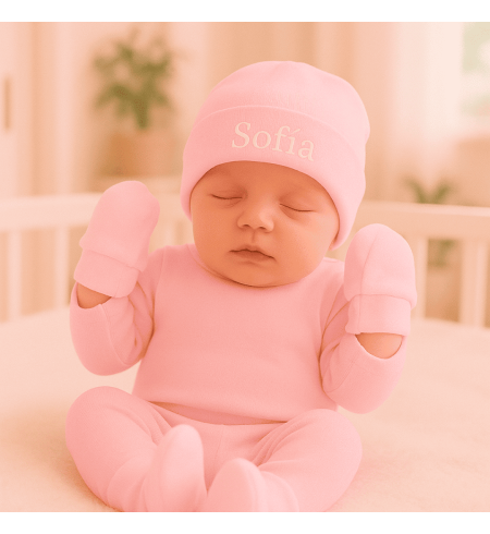 Canasta para bebé niña con ropa y peluche | Detalle especial para nacimiento