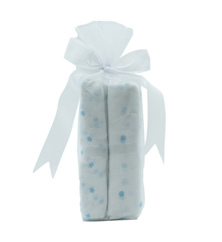 Set con albornoz bordado, muselina y osito | Regalo ideal para bebé recién nacido