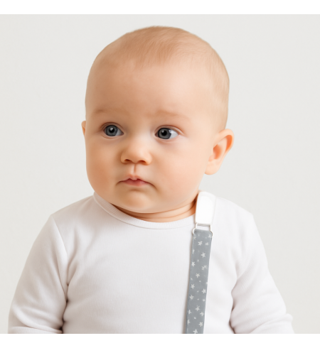 Pack chupón personalizado, sujetachupón, funda y bolsa para guardería