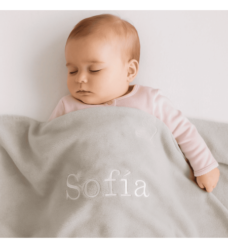 Set de Gorro, Manoplas y Patucos Personalizados + Chupón con Nombre y Osito de Peluche | Regalo para Bebés