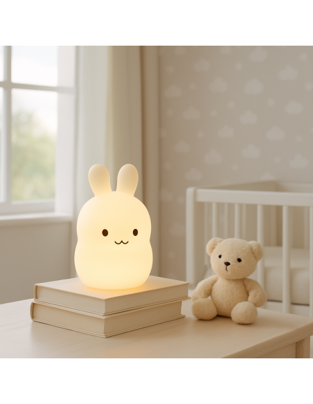Lámpara de Luz, Osito de Peluche, Pijama, Doudou y Manta Personalizada | Regalo Especial para Bebé