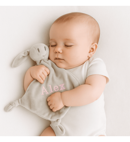 Lámpara de Luz, Osito de Peluche, Pijama, Doudou y Manta Personalizada | Regalo Especial para Bebé