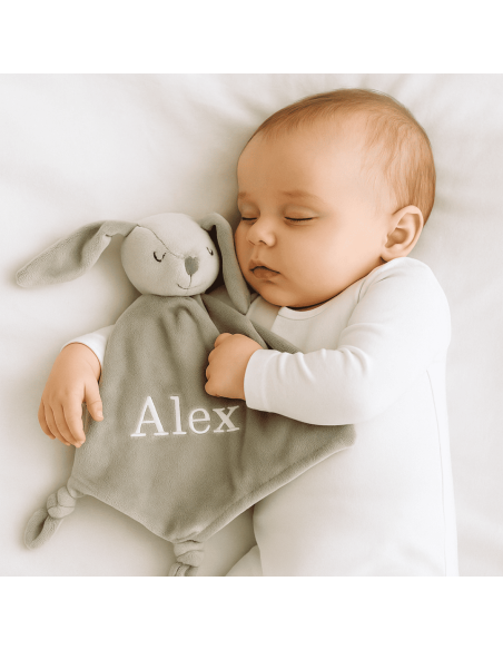 Lámpara de Luz, Osito de Peluche, Pijama, Doudou y Manta Personalizada | Regalo Especial para Bebé