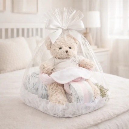 Pastel de Pañales Osito Motero | Regalo Original para Bebé - Bebé de París