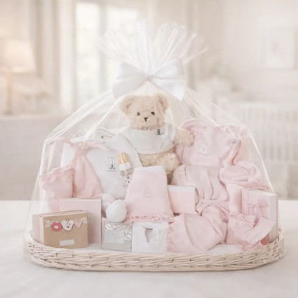 Canastilla Bebé Memories Ensueño rosa 2