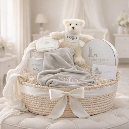 Canastilla personalizada para bebé en Salamanca | Regalo empresarial de nacimiento 2
