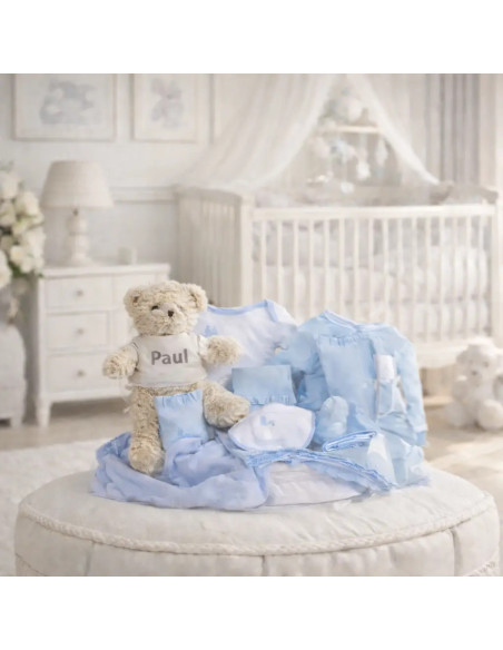 Canastilla Clásica para Bebé | Regalo Elegante para Recién Nacido - Bebé de París