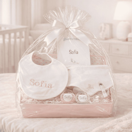 Kit Baberos y Chupones Personalizados | Canastillas bebé