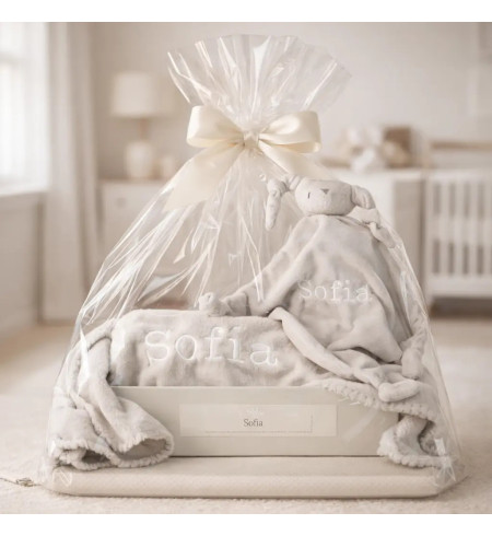 Regalo personalizado: manta y doudou con nombre | Ideal para recién nacidos