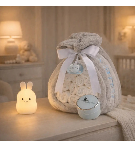 Tarta de Pañales con Lamparita | Regalo para Bebé con Luz Nocturna