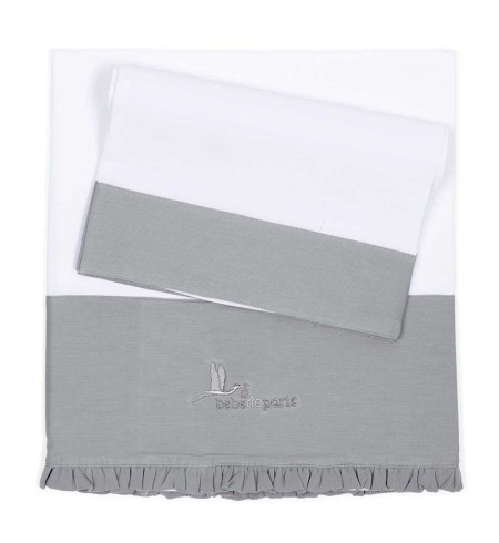 juego de sábanas bebedeparis gris