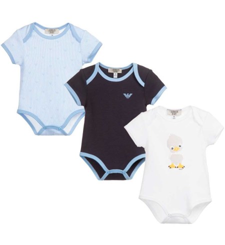 Set 3 bodies Armani Baby
